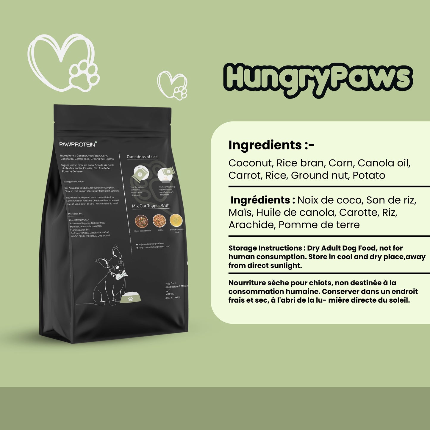 PAWPROTEIN - Vegetarian Meal Topper