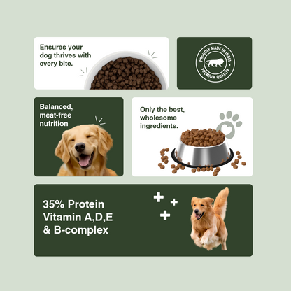 VeggieBites 100% Veg Dog Food For Adult Dogs